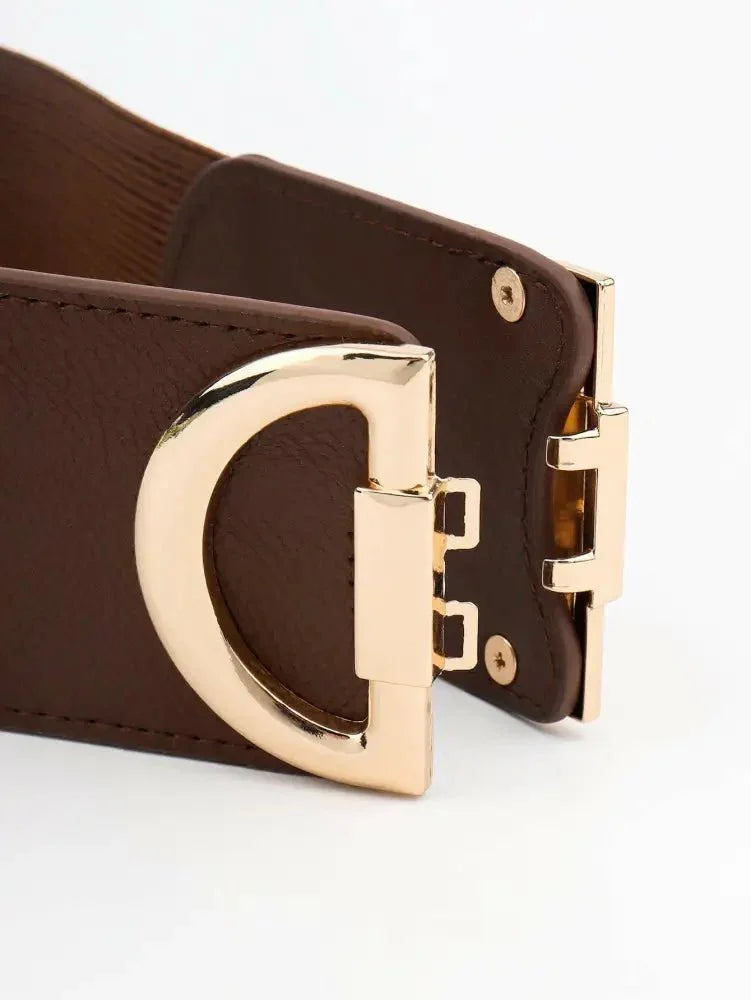 D Buckle Elastic Belt - Update AvenueTrendsi100100090958571100100090958571D Buckle Elastic BeltBrown