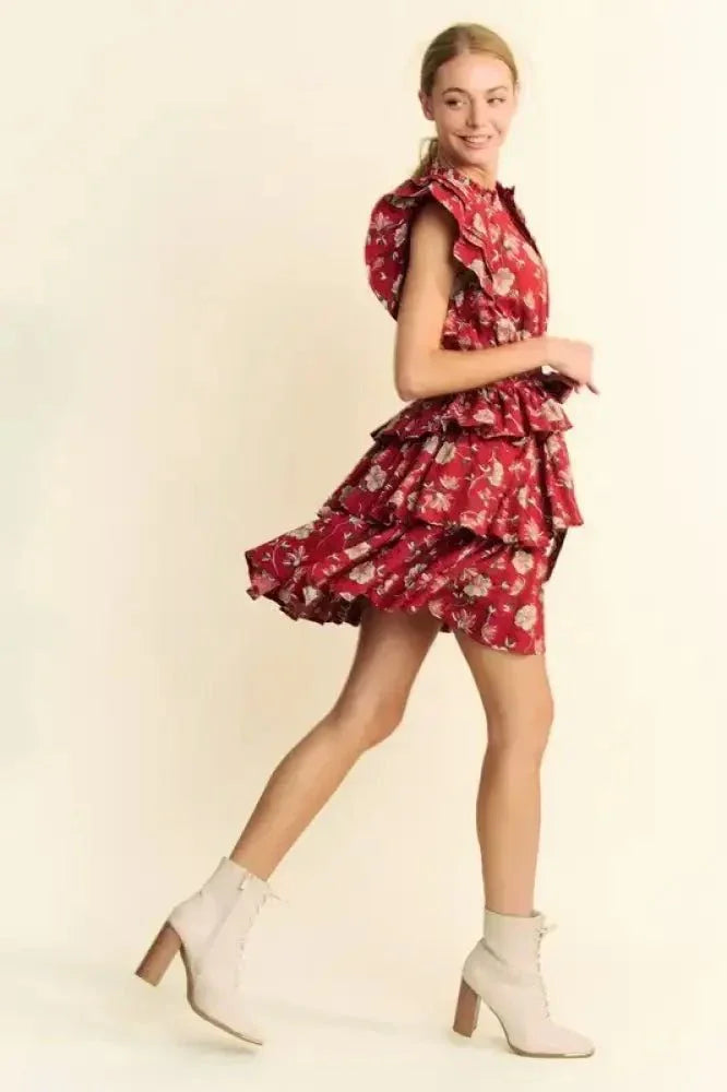 Davi & Dani Ruffle Flutter Sleeve Tie Belt Tiered Mini Dress - Update AvenueEffortless Elegance: DressesTrendsi100100549831238100100549831238080839b17a4d43abb4865e19606ee322 - Max - OriginOrange Rust
