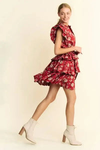 Davi & Dani Ruffle Flutter Sleeve Tie Belt Tiered Mini Dress - Update AvenueEffortless Elegance: DressesTrendsi100100549831238100100549831238080839b17a4d43abb4865e19606ee322 - Max - OriginOrange Rust