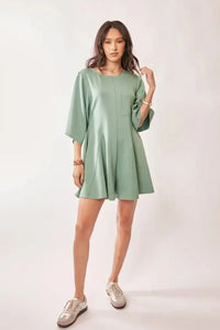 Davi & Dani Solid Draped Sleeve Ties Back Skort Romper - Update AvenueDaily EssentialsTrendsi100100839501753100100839501753b2b23a88feba4ef19aa571a20ce93f0a - Max - OriginSEAFOAM GREEN