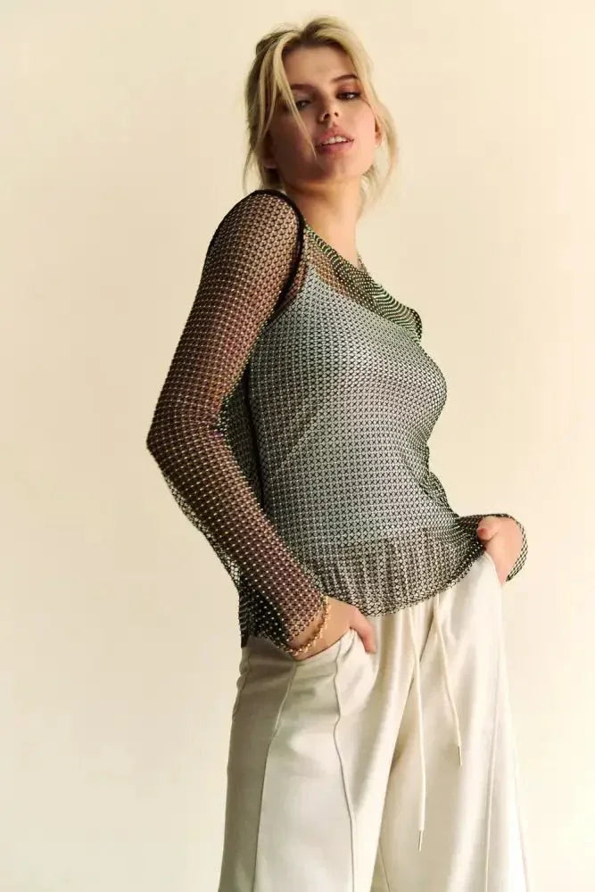 Davi & Dani Sparkling Rhinestone Sheer Mesh Round Neck Top - Update AvenueFestival VibesTrendsi100100601621738100100601621738c1309f22 - 42b4 - 44eb - 9724 - 0884cb7b2baa - MaxBlack