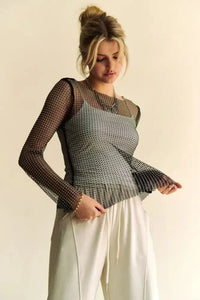 Davi & Dani Sparkling Rhinestone Sheer Mesh Round Neck Top - Update AvenueFestival VibesTrendsi10010060162173810010060162173824da913c - 8a91 - 4c33 - a200 - 53720397dcdc - MaxBlack