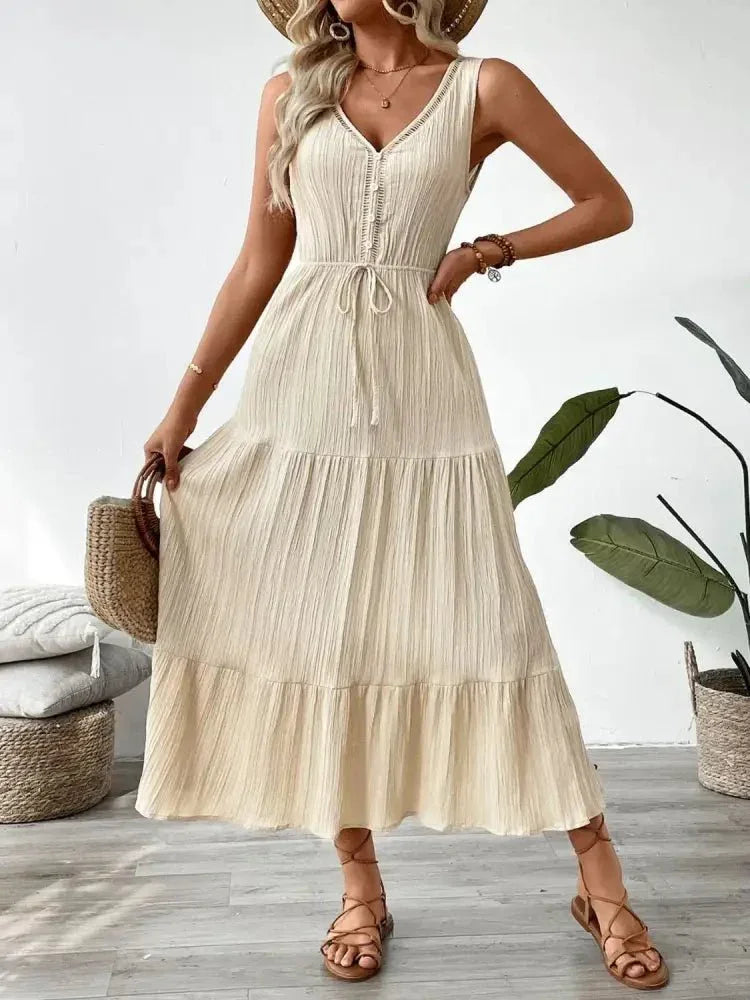 Decorative Button V - Neck Sleeveless Midi Tank Dress - Update AvenueEffortless Elegance: DressesTrendsi10010058072110010010058072110009edf98f - 5b0d - 4cb2 - b707 - ac4157003eec - Max - OriginTan