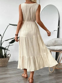 Decorative Button V - Neck Sleeveless Midi Tank Dress - Update AvenueEffortless Elegance: DressesTrendsi1001005807211001001005807211006d309d95 - caa0 - 4b79 - b755 - f2404ab94b11 - Max - OriginTan