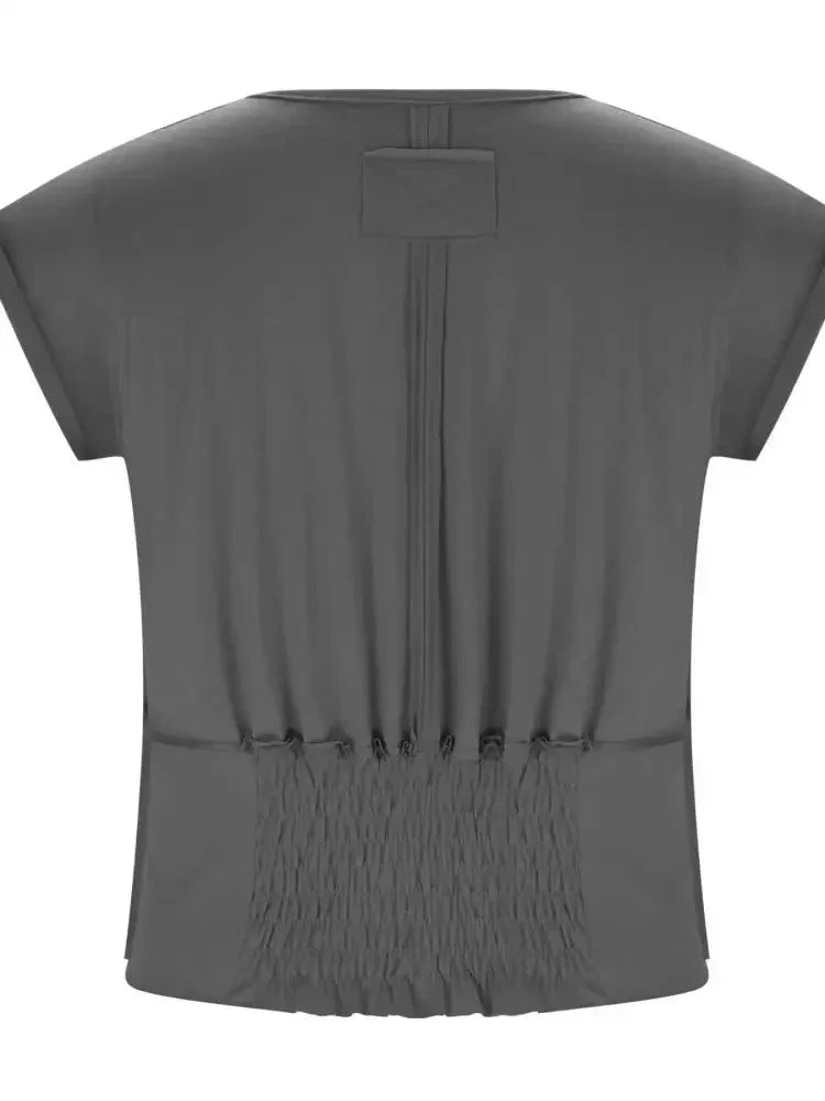Deep V - Neck Cropped T-Shirt - Update AvenueT-ShirtsTrendsi10010087971281010010087971281089ba4165acc44f18ad83ed13b5541f47 - Max - OriginGrey