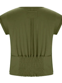 Deep V - Neck Cropped T-Shirt - Update AvenueT-ShirtsTrendsi100100879719073100100879719073a3d1081b2e734edd9ebcc82366d21029 - Max - OriginArmy Green
