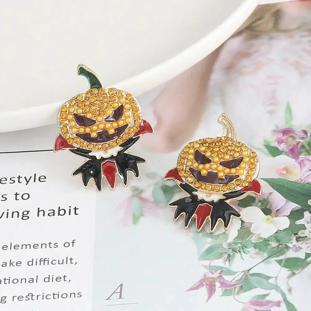 Demon Pumpkin Rhinestone Alloy Earrings - Update AvenueHalloweenTrendsi101300921121638101300921121638e9cfd35e0f364db180f3f9b3863bf0c3 - MaxPurple