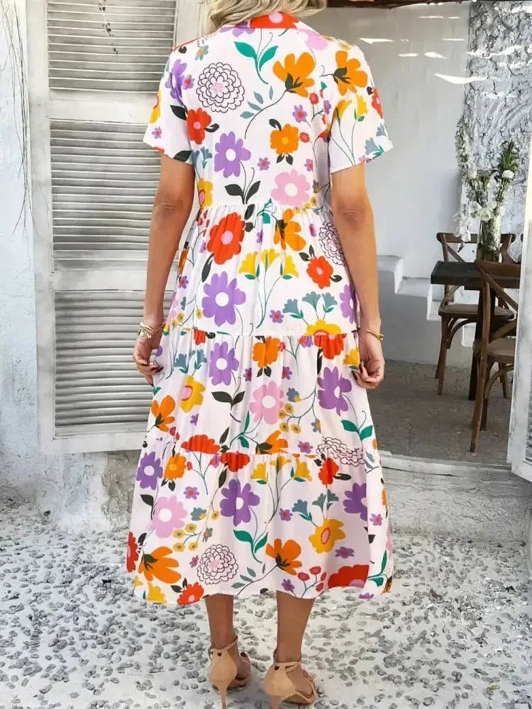 Devine Printed Johnny Collar Button Down Short Sleeve Midi Shirt Dress - Update AvenueEffortless Elegance: DressesTrendsi1001004111816211001004111816210b72b109 - b06b - 42d9 - 8736 - 4ab2492da78a - MaxBlush Pink