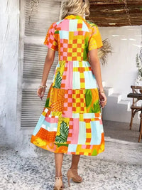 Devine Printed Johnny Collar Button Down Short Sleeve Midi Shirt Dress - Update AvenueEffortless Elegance: DressesTrendsi100100411189639100100411189639e39a2709 - 18a2 - 4118 - 9dbc - c35eacda2c6e - MaxTangerine