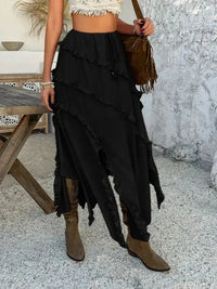 Devine Slit Drawstring Ruffled Skirt - Update AvenueVacation StyleTrendsi100100646571372100100646571372221d2729 - 2504 - 4129 - 9cc5 - e03c6d915d1f - MaxBlack