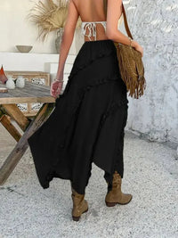 Devine Slit Drawstring Ruffled Skirt - Update AvenueVacation StyleTrendsi10010064657137210010064657137296fe13af - 856a - 4283 - 8db2 - 4bbf7253c39e - MaxBlack