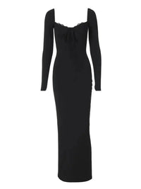 Devine Slit Lace Detail Sweetheart Neck Long Sleeve Maxi Dress - Update AvenueFestival VibesTrendsi1001002236011321001002236011323a5d1738 - 8e43 - 4677 - 99b6 - c306d1eeb6bb - MaxBlack