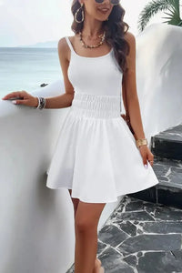 Devine Smocked Scoop Neck Mini Cami Dress - Update AvenueFestival VibesTrendsi100100004785208100100004785208eabf6078 - 2ab2 - 4e20 - b51f - 5638c0690677 - MaxWhite