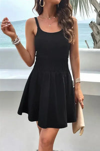 Devine Smocked Scoop Neck Mini Cami Dress - Update AvenueFestival VibesTrendsi1001000047853511001000047853514da948c2 - 08dc - 47eb - 815a - 71f3511b34d4 - MaxBlack