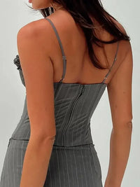 Devine Striped Frill Sweetheart Neck Cami - Update AvenueFestival VibesTrendsi100100488641289100100488641289458bfc84 - 0d2b - 485f - bb23 - 4212065f4740 - MaxDark Gray