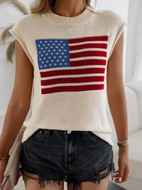 Devine US Flag Round Neck Sweater Vest - Update AvenueHonor the Stars and StripesTrendsi100100903265106100100903265106d030c83d - 26f1 - 4127 - ba2d - 222432e6bb44 - MaxBeige