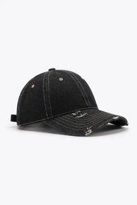 Distressed Adjustable Baseball Cap - Update AvenueTrendsi101300447693317101300447693317Distressed Adjustable Baseball CapBlack