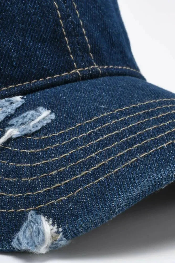 Distressed Adjustable Baseball Cap - Update AvenueTrendsi101300447697553101300447697553Distressed Adjustable Baseball CapDark Navy