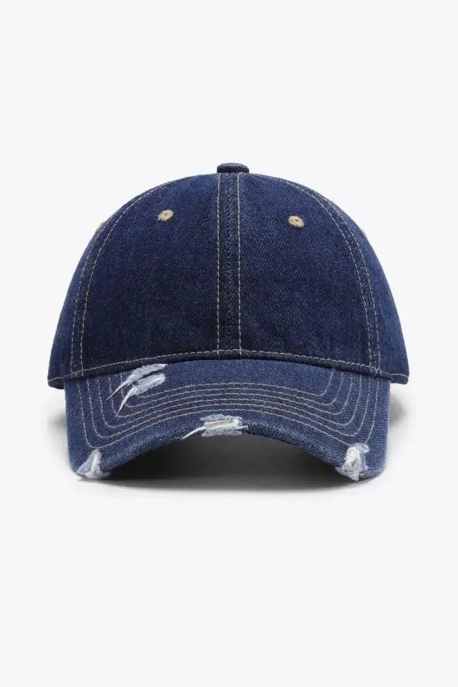 Distressed Adjustable Baseball Cap - Update AvenueTrendsi101300447697553101300447697553Distressed Adjustable Baseball CapDark Navy