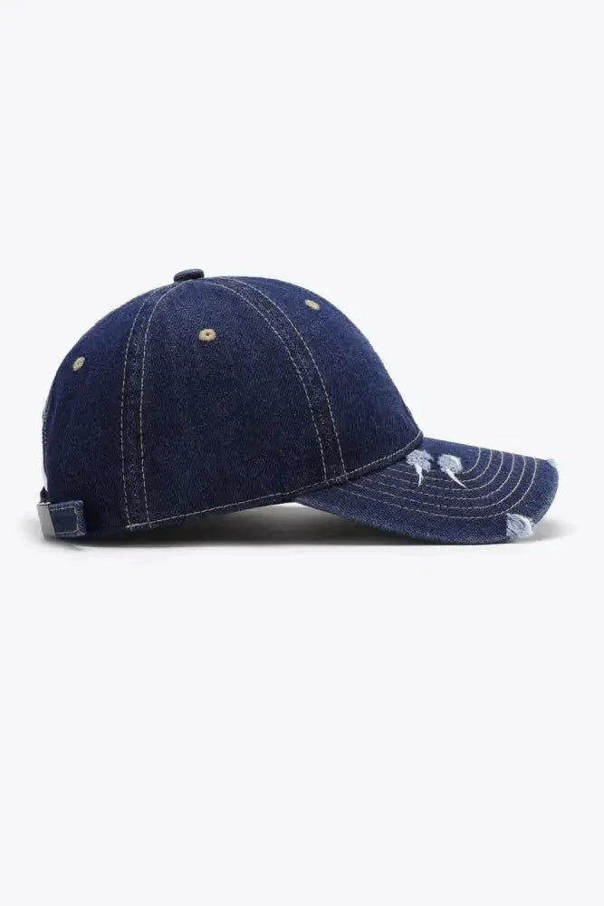 Distressed Adjustable Baseball Cap - Update AvenueTrendsi101300447697553101300447697553Distressed Adjustable Baseball CapDark Navy