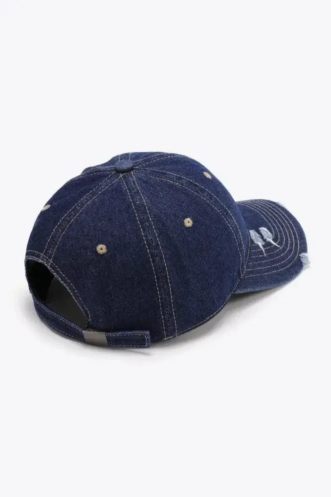 Distressed Adjustable Baseball Cap - Update AvenueTrendsi101300447697553101300447697553Distressed Adjustable Baseball CapDark Navy