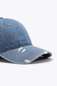 Distressed Adjustable Baseball Cap - Update AvenueTrendsi101300447699692101300447699692Distressed Adjustable Baseball CapMisty Blue