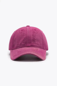Distressed Adjustable Baseball Cap - Update AvenueTrendsi101300630201776101300630201776Distressed Adjustable Baseball CapCerise