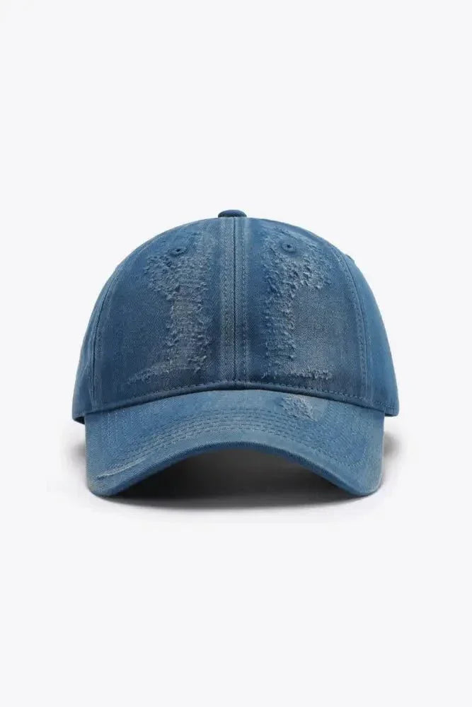 Distressed Adjustable Baseball Cap - Update AvenueTrendsi101300630205436101300630205436Distressed Adjustable Baseball CapNavy