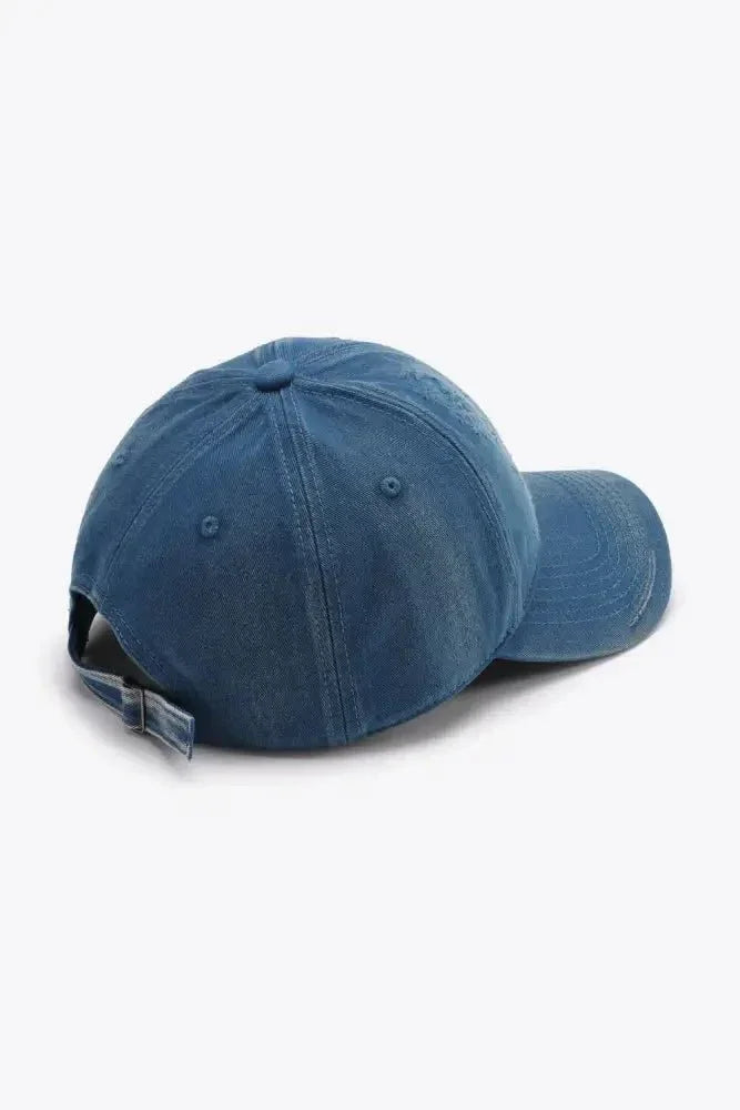 Distressed Adjustable Baseball Cap - Update AvenueTrendsi101300630205436101300630205436Distressed Adjustable Baseball CapNavy