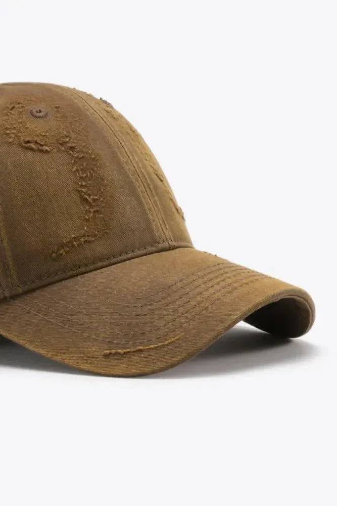 Distressed Adjustable Baseball Cap - Update AvenueTrendsi101300630206219101300630206219Distressed Adjustable Baseball CapChestnut