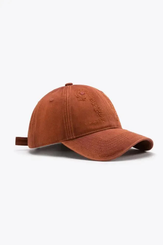 Distressed Adjustable Baseball Cap - Update AvenueTrendsi101300630206219101300630206219Distressed Adjustable Baseball CapChestnut