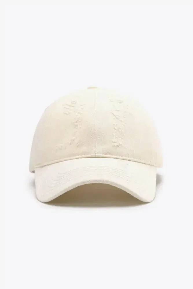 Distressed Adjustable Baseball Cap - Update AvenueTrendsi101300630206250101300630206250Distressed Adjustable Baseball CapWhite