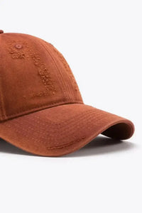 Distressed Adjustable Baseball Cap - Update AvenueTrendsi101300630209325101300630209325Distressed Adjustable Baseball CapTerracotta