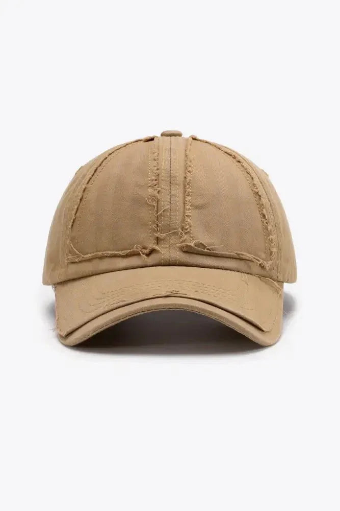 Distressed Adjustable Baseball Cap - Update AvenueTrendsi101300690263287101300690263287Distressed Adjustable Baseball CapCamel