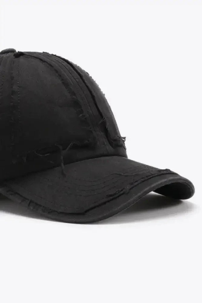 Distressed Adjustable Baseball Cap - Update AvenueTrendsi101300690265797101300690265797Distressed Adjustable Baseball CapBlack