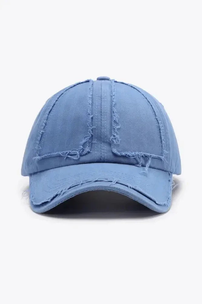 Distressed Adjustable Baseball Cap - Update AvenueTrendsi101300690268879101300690268879Distressed Adjustable Baseball CapCobalt Blue