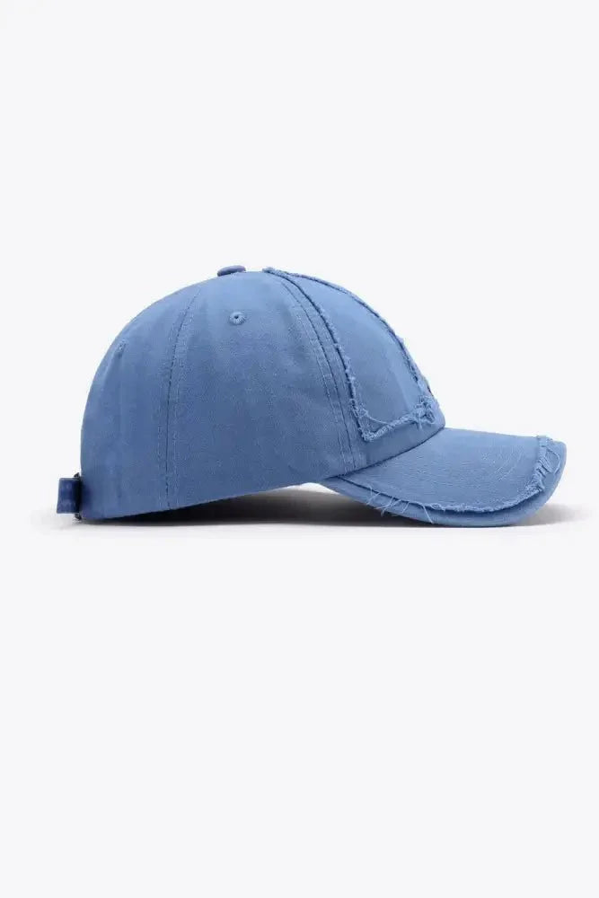 Distressed Adjustable Baseball Cap - Update AvenueTrendsi101300690268879101300690268879Distressed Adjustable Baseball CapCobalt Blue