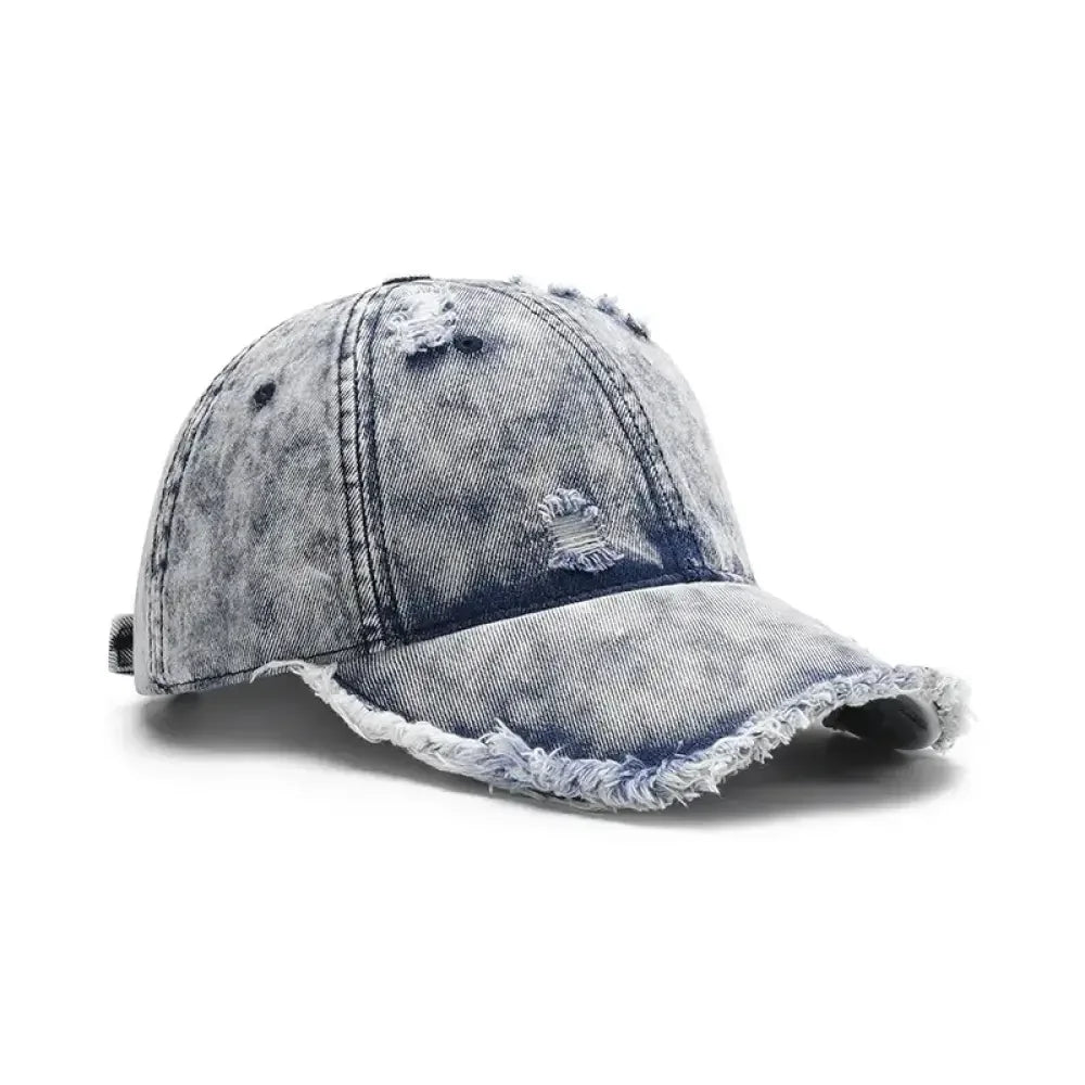 Distressed Cotton Adjustable Baseball Cap