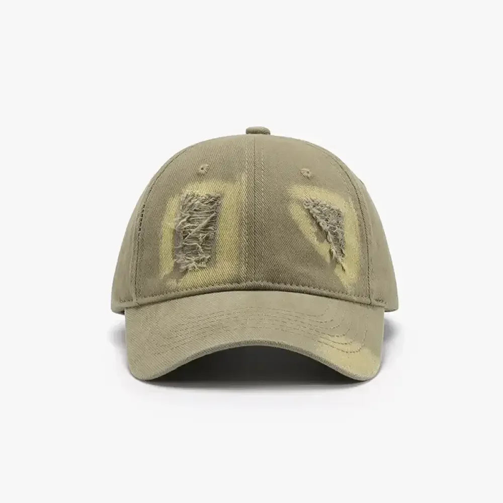 Distressed Cotton Baseball Cap