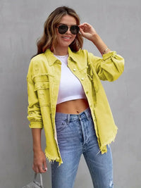 Distressed Drop Shoulder Denim Jacket - Update AvenueTrendsi100100281764667100100281764667e85b0d86a61542ceb204f9a686cce19f - MaxYellow