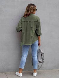 Distressed Drop Shoulder Denim Jacket - Update AvenueTrendsi100100281765137100100281765137e85a82f3481445f688c78d3d521f15c7 - MaxMoss