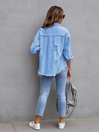 Distressed Drop Shoulder Denim Jacket - Update AvenueTrendsi10010028176564310010028176564361a6afdb34ef4836b84841c574b838a4 - MaxLight
