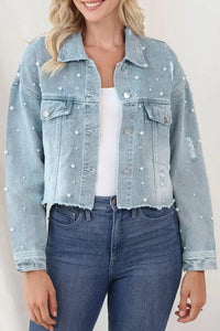 Distressed Pearl Trim Button Up Denim Jacket - Update AvenueTrendsi10010087418274310010087418274337f1cf6a - a556 - 4d81 - 95f5 - b73a437ccfbd - MaxLight