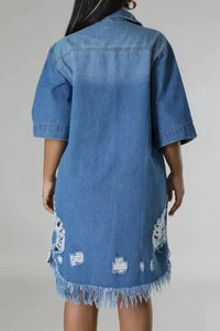 Distressed Raw Hem Button Up Denim Dress - Update AvenueDenim Dresses & SkirtsTrendsi100100022316016100100022316016faa77d8f - 8239 - 4092 - 9517 - d945f6048330 - MaxLight
