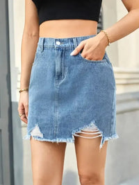 Distressed Raw Hem Denim Skirt - Update AvenueDenim Dresses & SkirtsTrendsi10010081896104110010081896104162275cce - 240c - 44d7 - 82e6 - 883be33824a6 - MaxDusty Blue