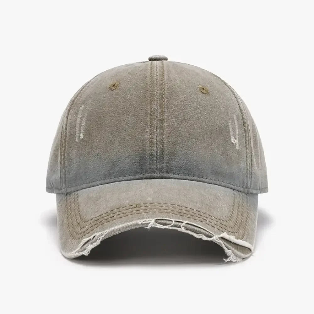 Distressed Washed Adjustable Baseball Cap