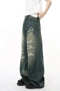 Distressed Wide Leg Jeans - Update AvenueTrendsi100400963963864100400963963864Distressed Wide Leg JeansMedium