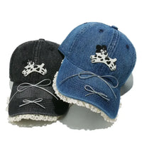 Dog Bow Adjustable Baseball Cap