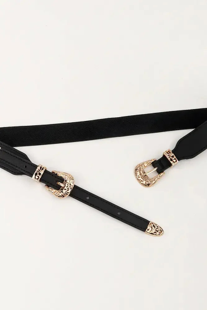 Double Buckle Elastic Belt