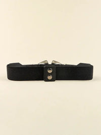 Double Buckle PU Leather Belt